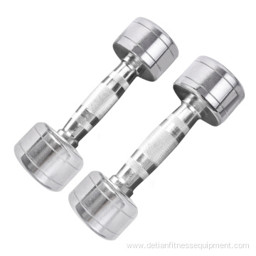 Wholesale Custom Round polish Chrome Dumbbells